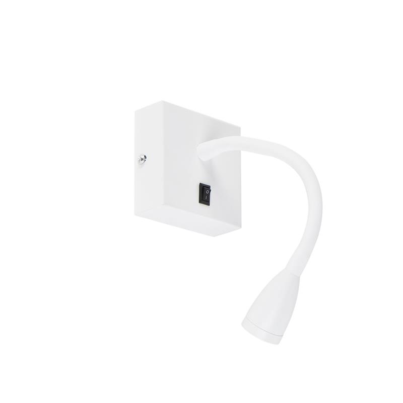 QAZQA Moderne flexibele wandlamp wit LED - Flex