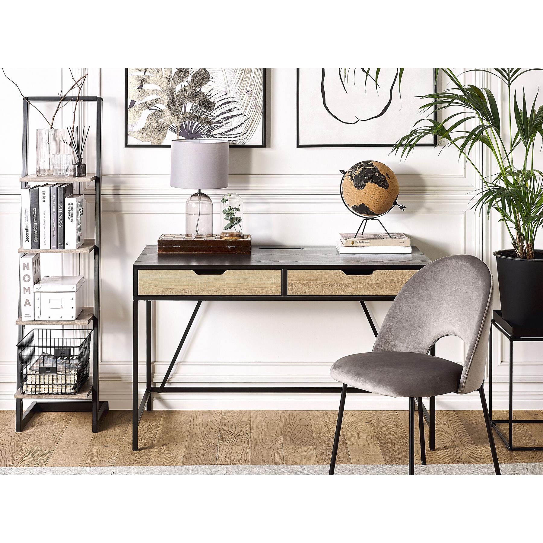 Beliani - JENA - Bureau - Zwart - Vezelplaat