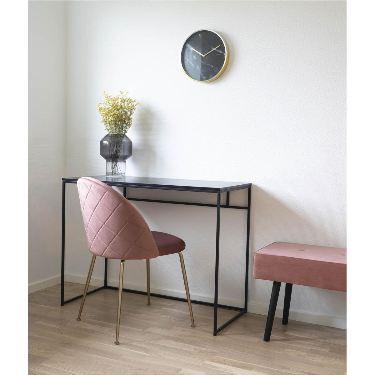 Artichok Karen metalen bureau zwart - 100 x 45 cm