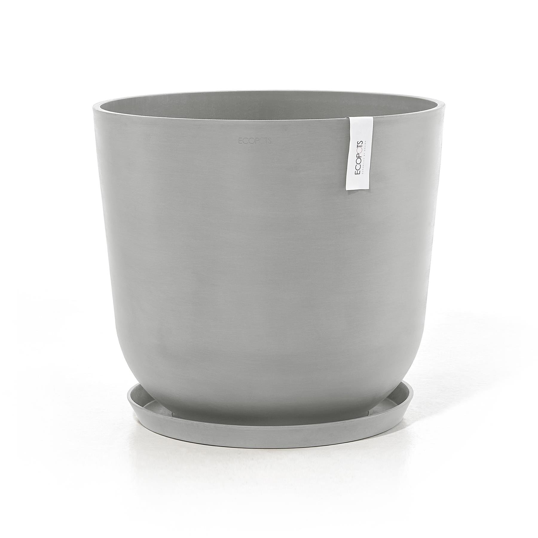 Ecopots Oslo Bloempot Ø 55 cm - Witgrijs