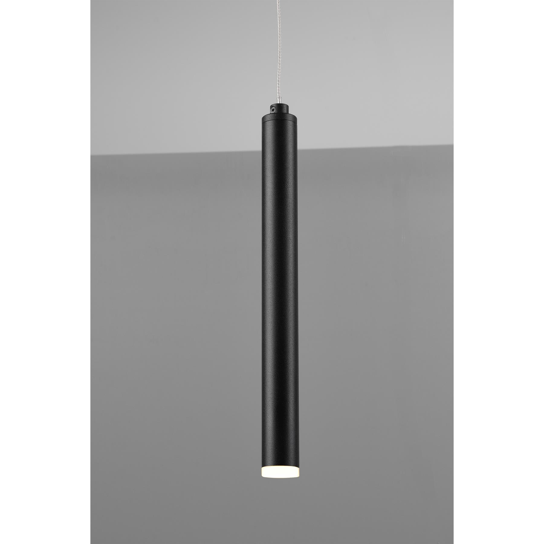 TRIO - Hanglamp Tubular Zwart 115 cm  .
