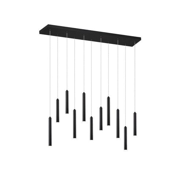 TRIO - Hanglamp Tubular Zwart 115 cm  .