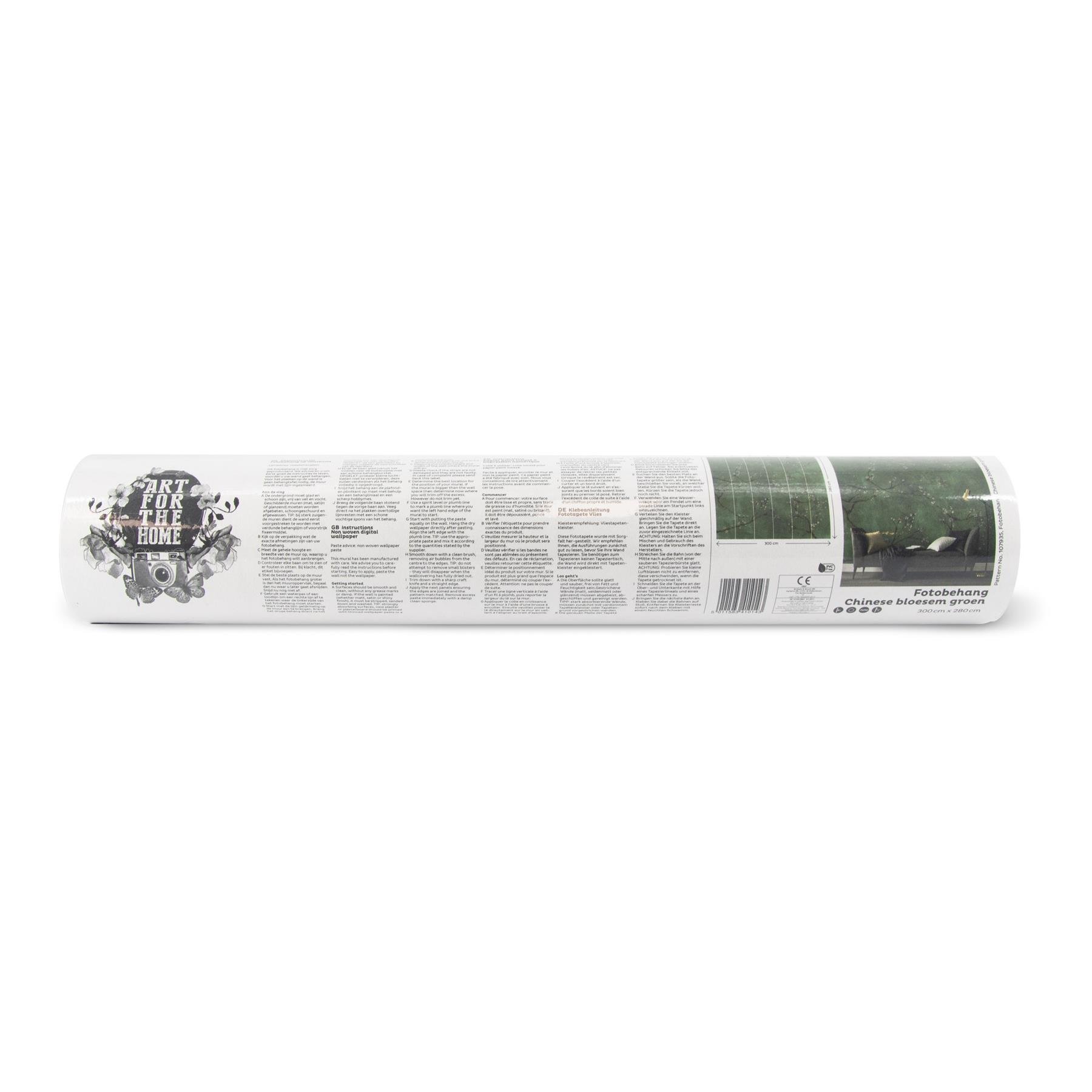 Art for the Home Chinese Bloesem Fotobehang groen 280x300 cm