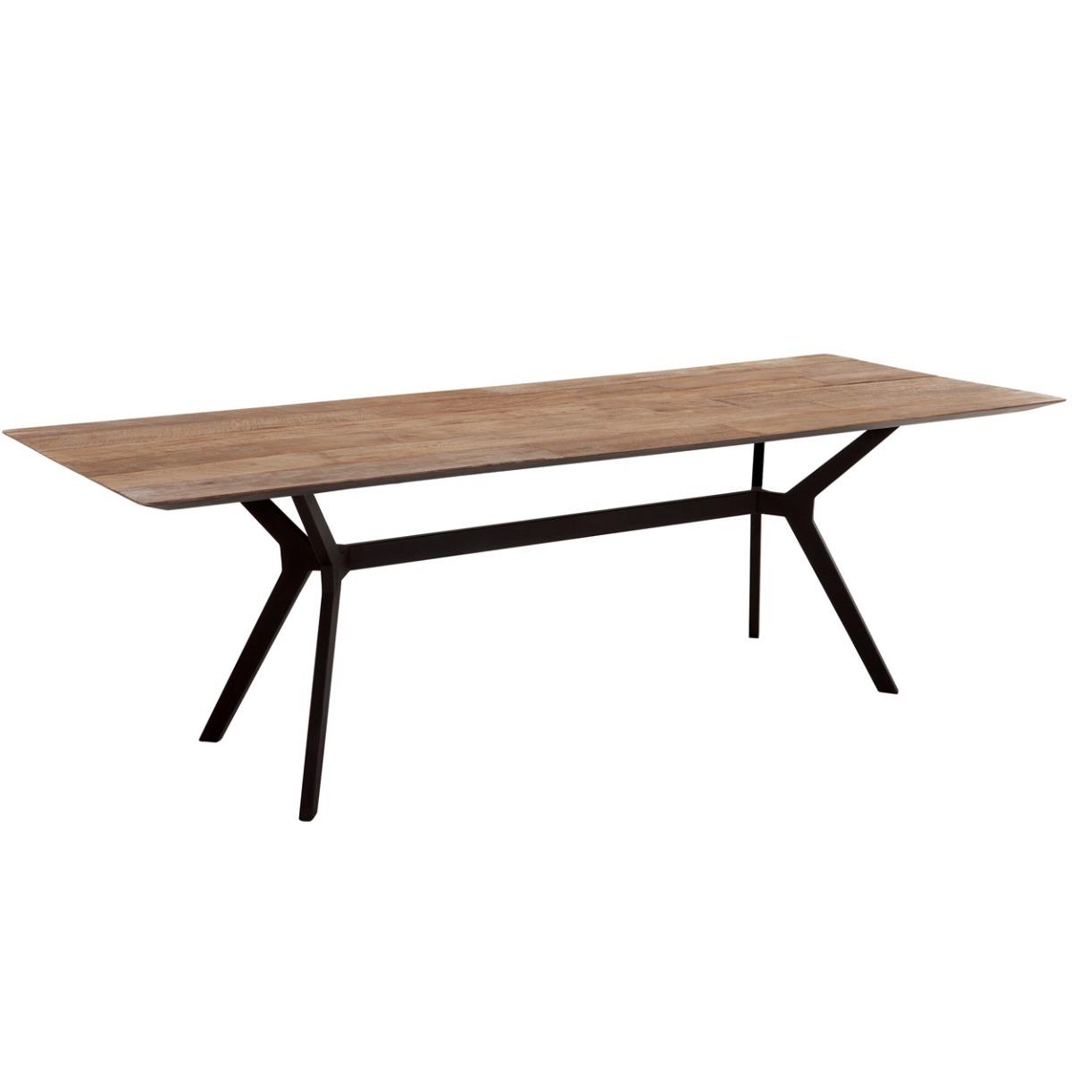 24Designs Metropole Eettafel - L225 X B95 X H78 Cm - Teakhout