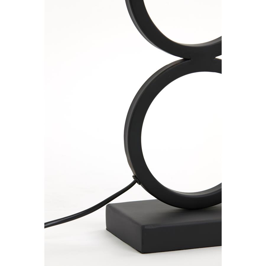 Light & Living - Lampvoet STELIOS - 15x10x51cm - Zwart