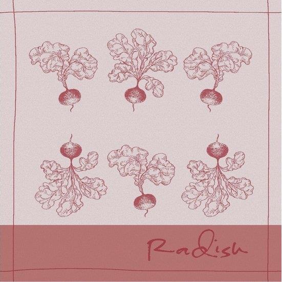 DDDDD 2x theedoek + 2x keukendoek Radish - Rood