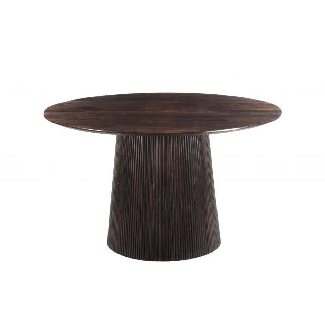 Livingfurn - Eetkamertafel Salvator Walnut 130cm - Mangohout