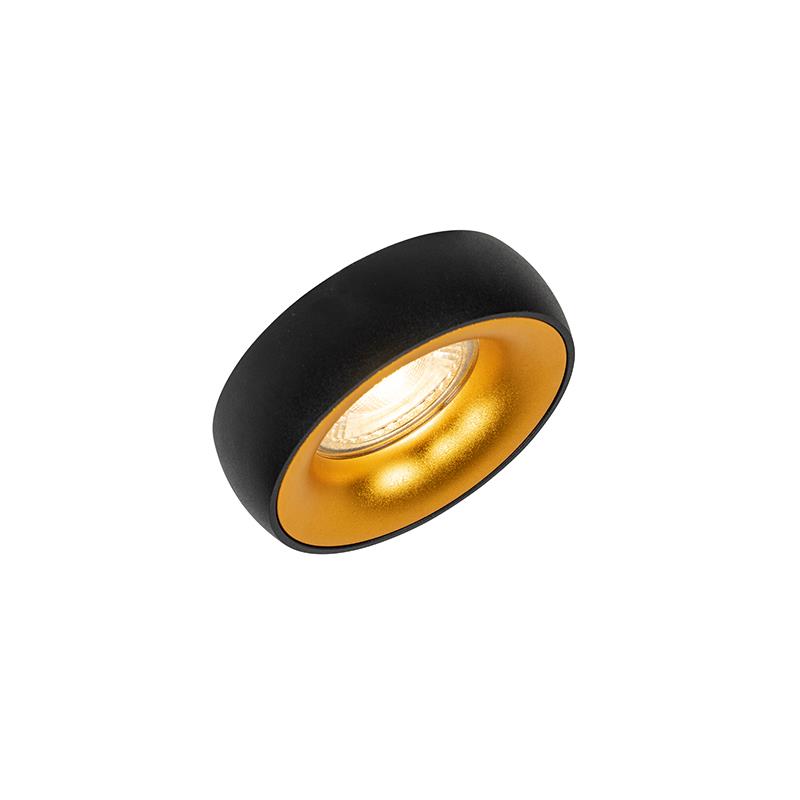 QAZQA Design inbouwsport zwart met gouden binnenkant - Mooning