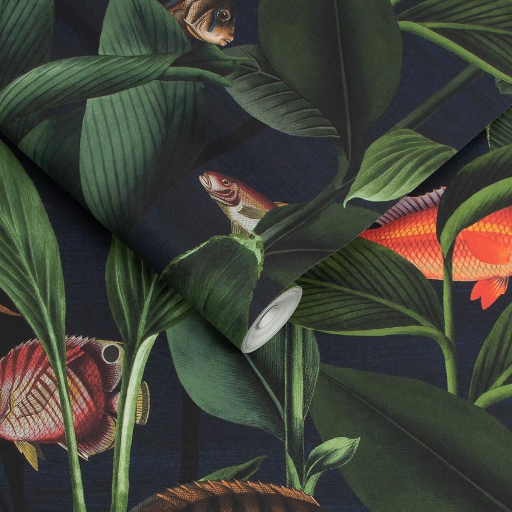 Graham & Brown - Vliesbehang - Aquarium Deep Sea - 10mx52cm