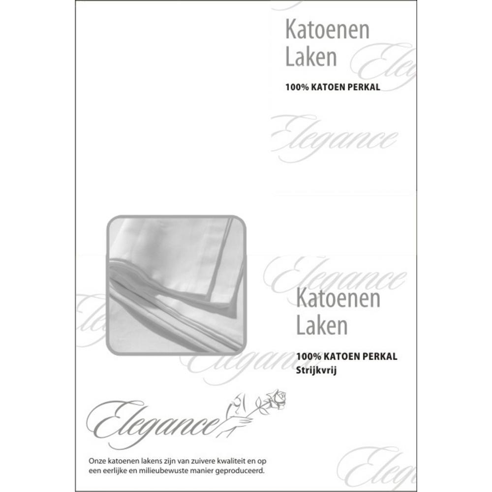Elegance Laken Katoen Perkal wit