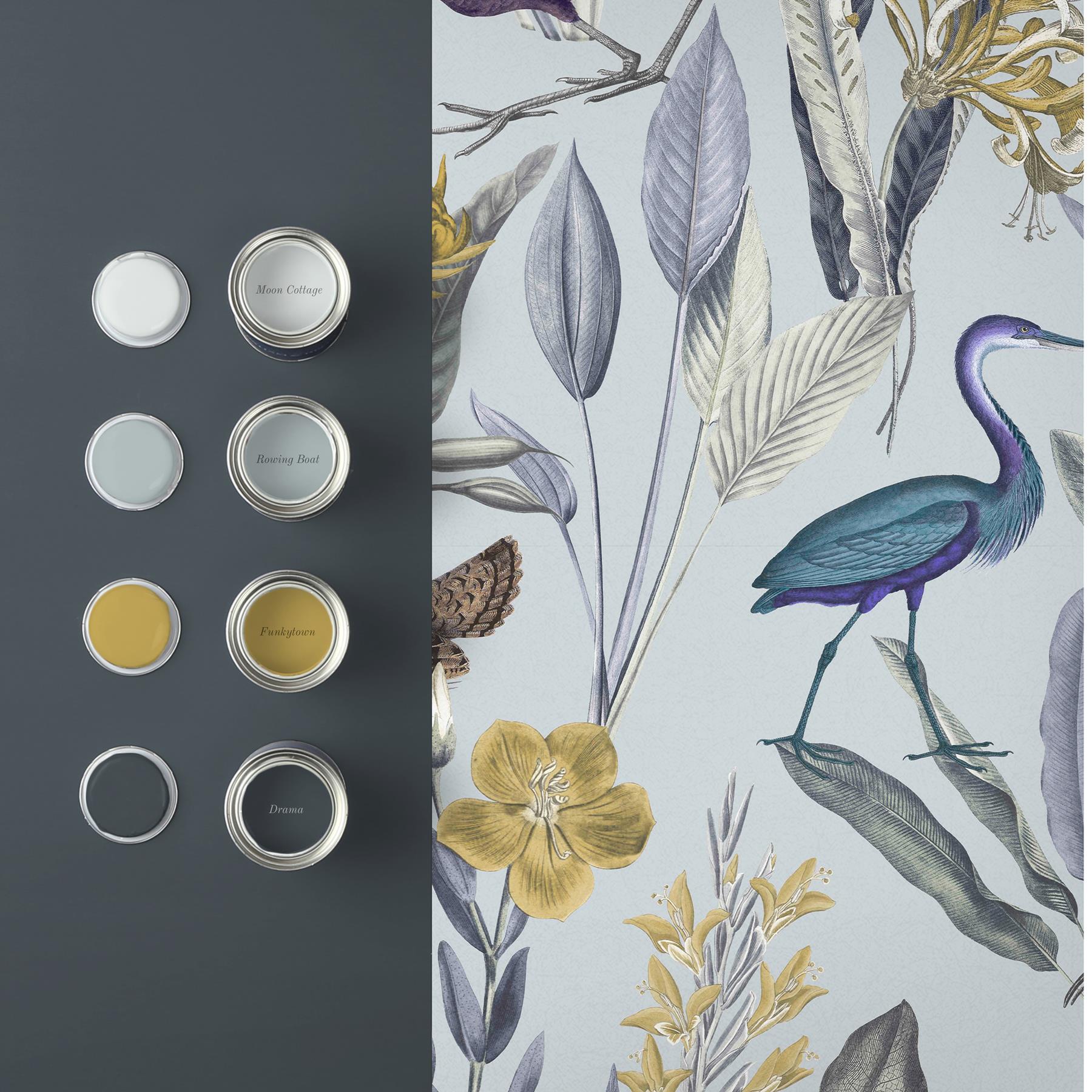 Graham & Brown vliesbehang Glasshouse Soft Grey grijs