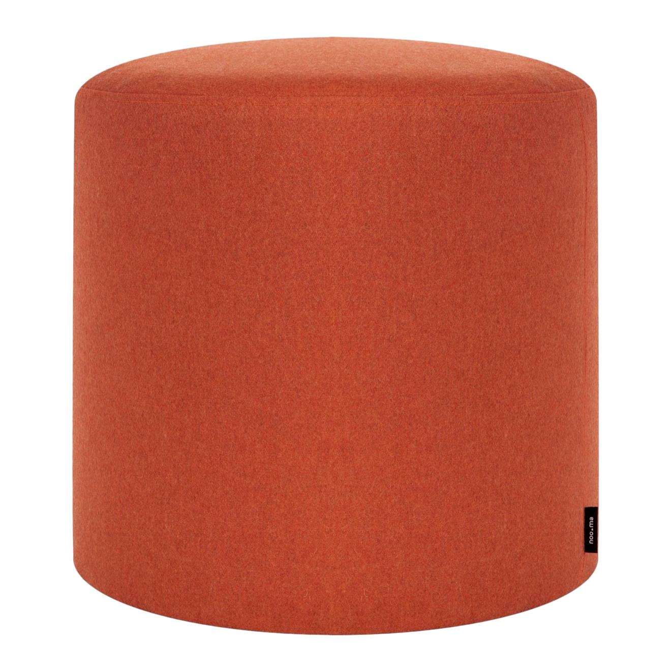 noo.ma Folk Poef - Terracotta Wool