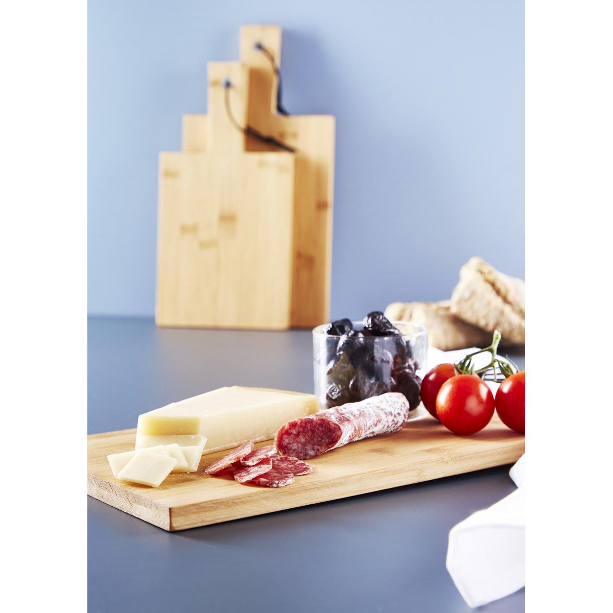 Lisomme Dille houten serveerplank bamboe - set van 3