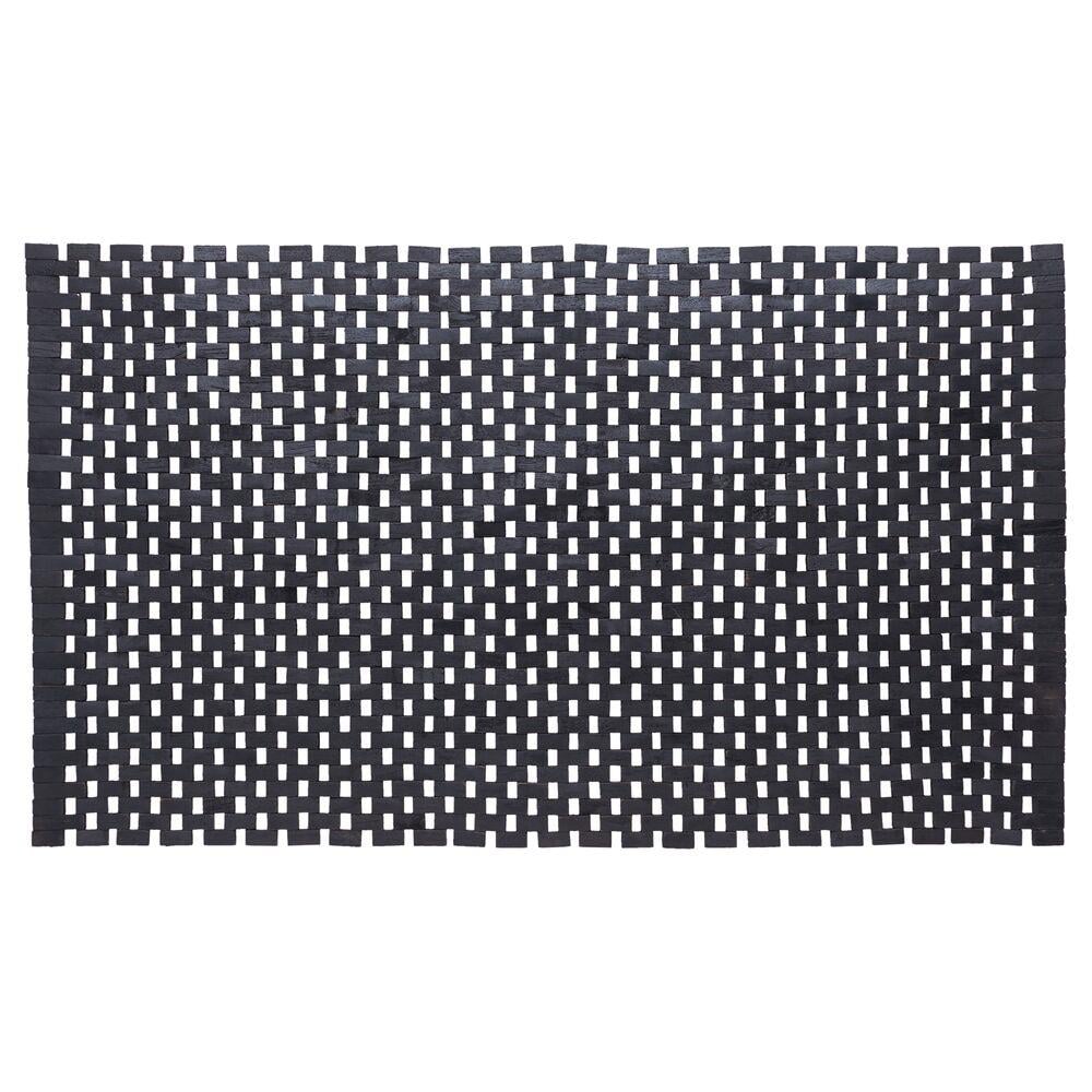Sealskin Woodblock Badmat - 52 x 90 cm - Zwart