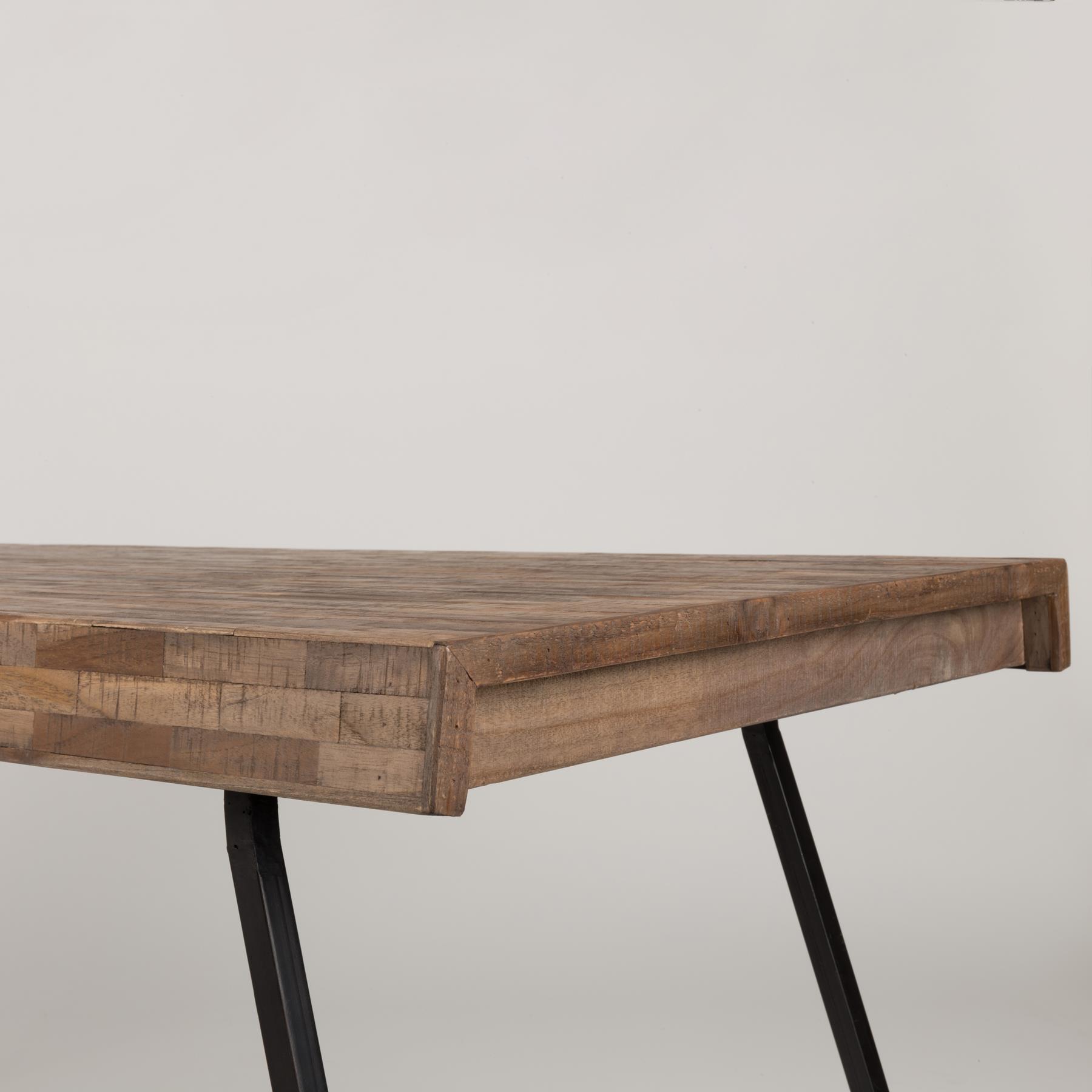 by fonQ  Tygo Eettafel - 160 x 78 cm - Bruin 