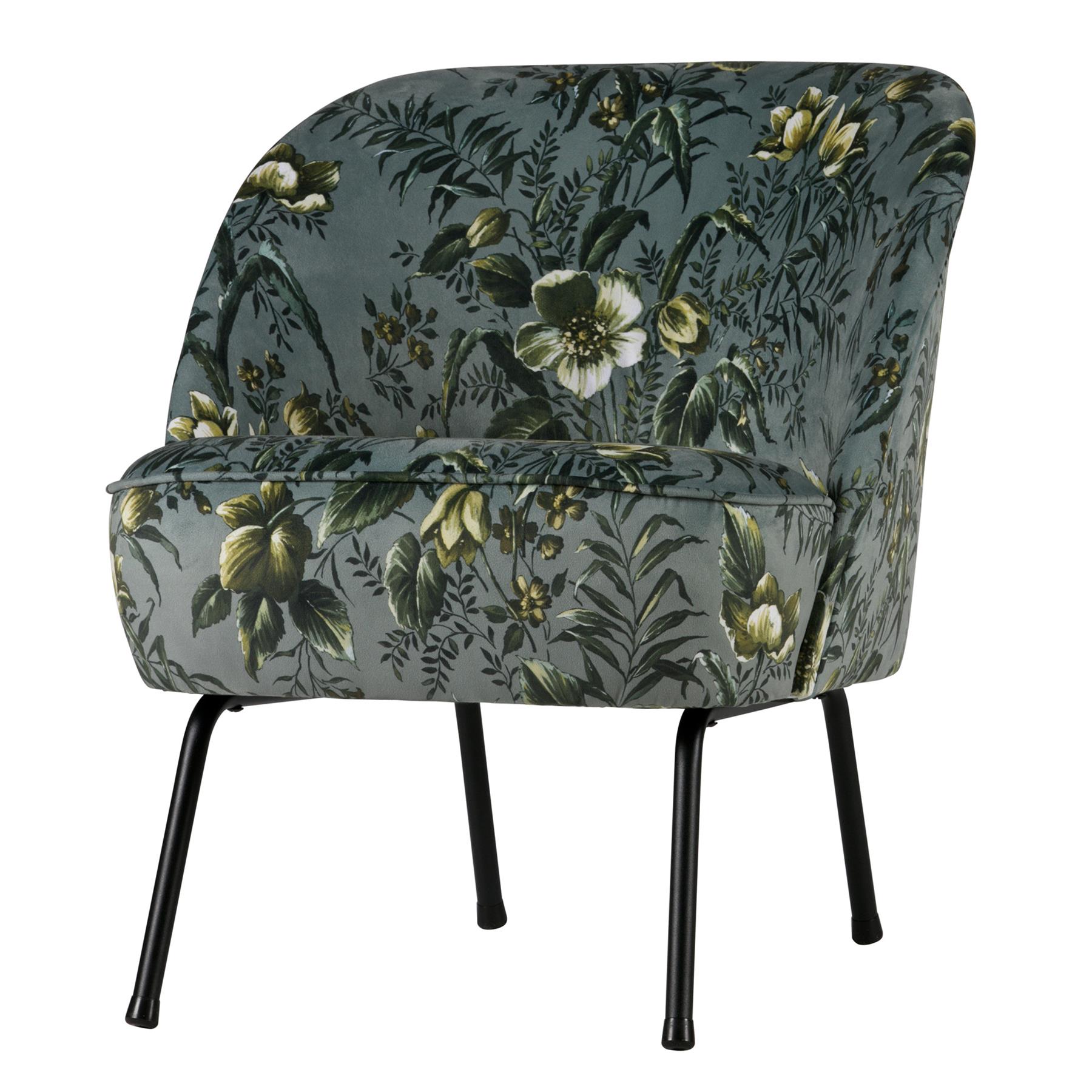 BePureHome Vogue Fauteuil - Fluweel Poppy Grijs