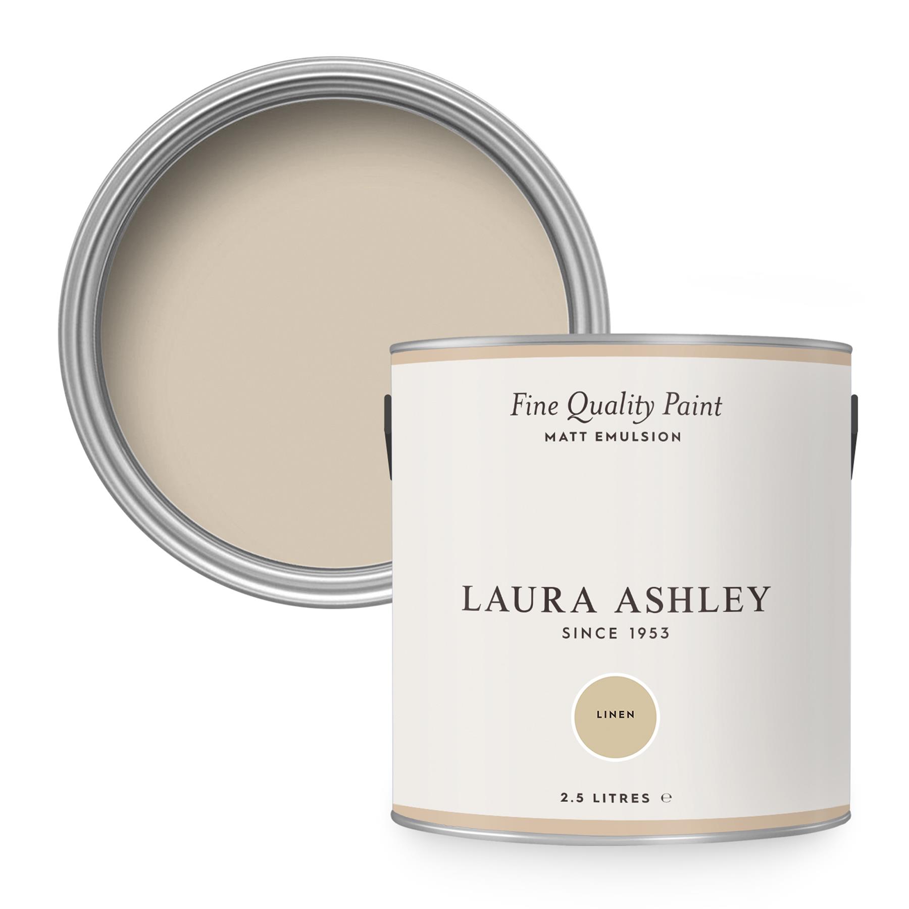 Laura Ashley Linen Muurverf - 2,5 Liter - Beige - Mat