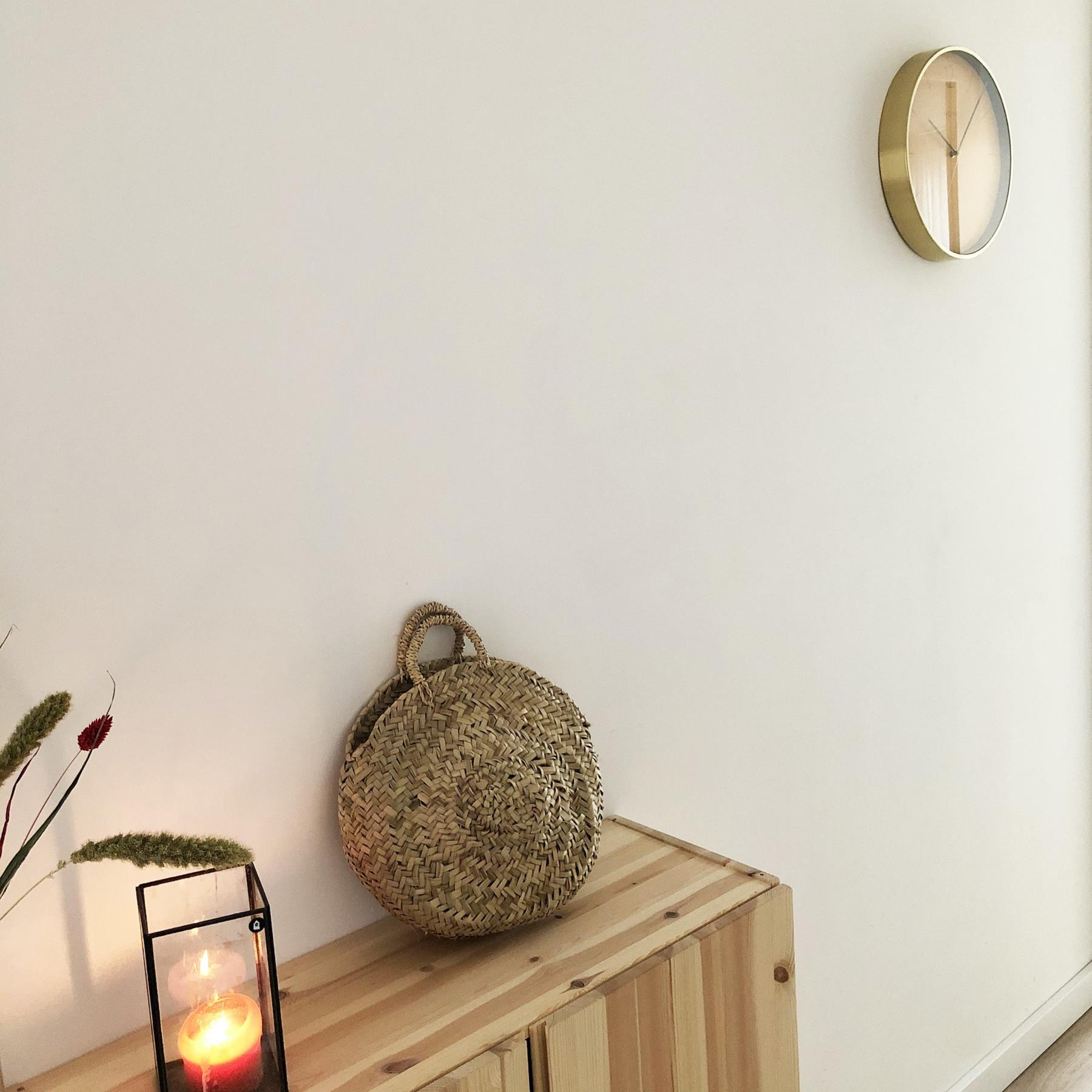 NeXtime Essential Gele Wandklok Ø 34 cm