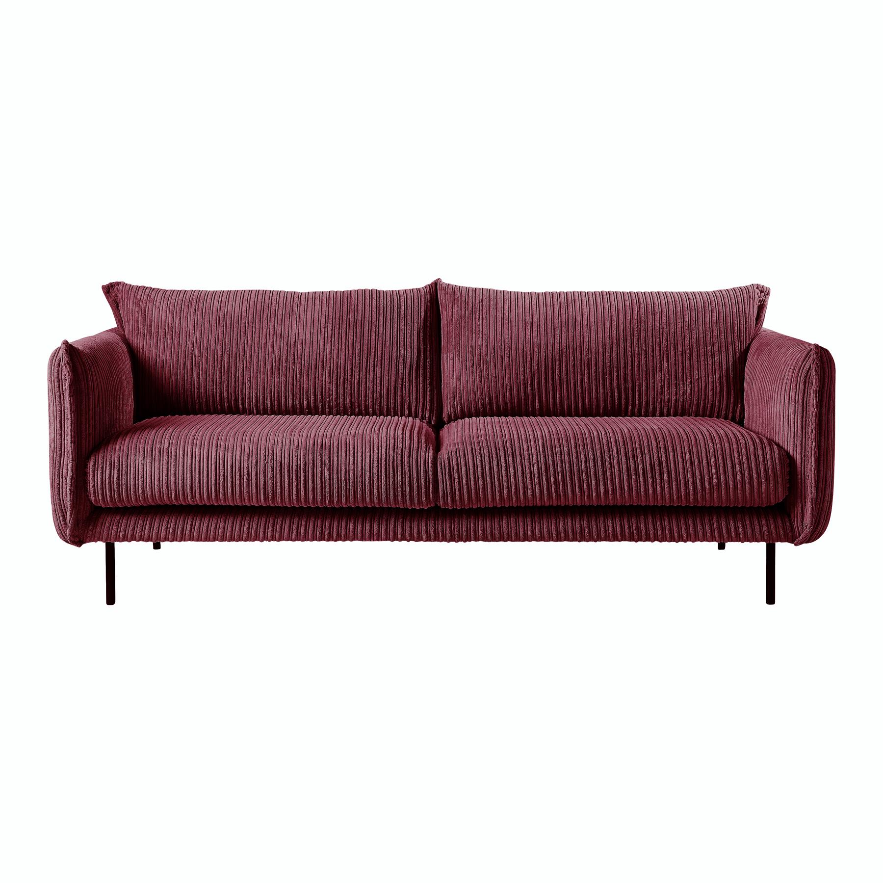 by fonQ Ribbon 3-zitsbank - Rib - Bordeaux 
