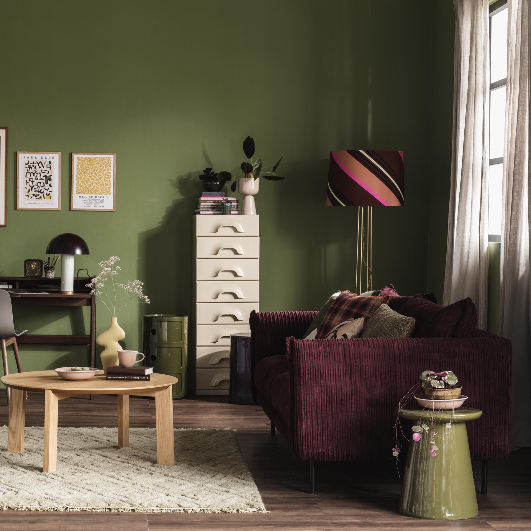 by fonQ Ribbon 3-zitsbank - Rib - Bordeaux 