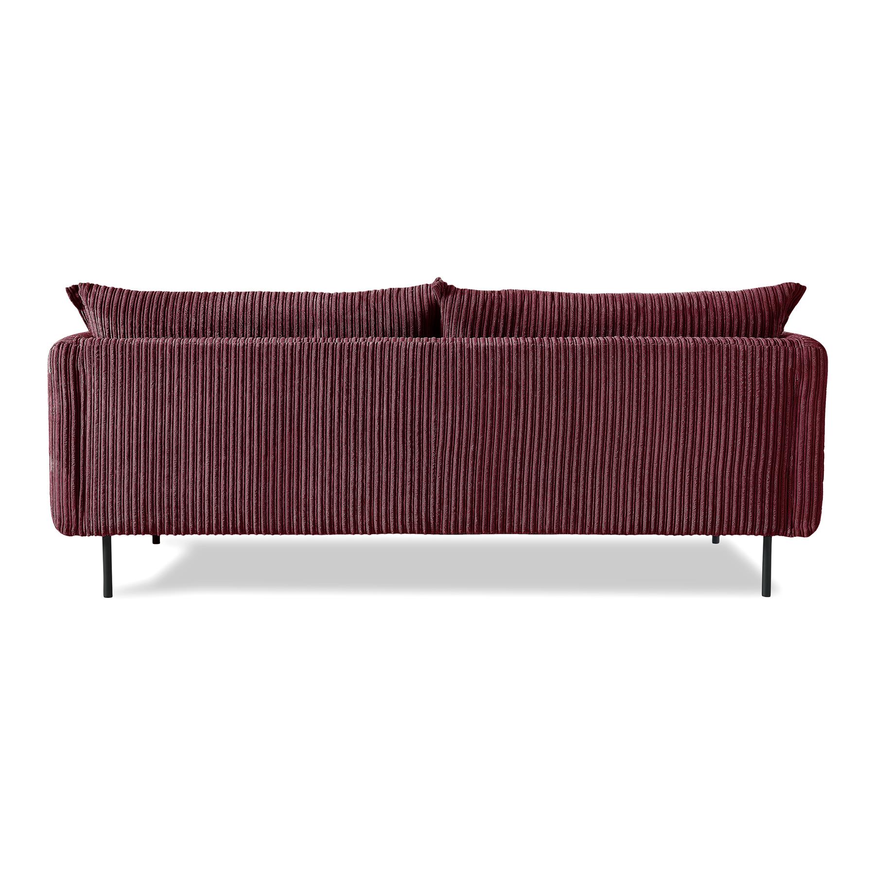 by fonQ Ribbon 3-zitsbank - Rib - Bordeaux 