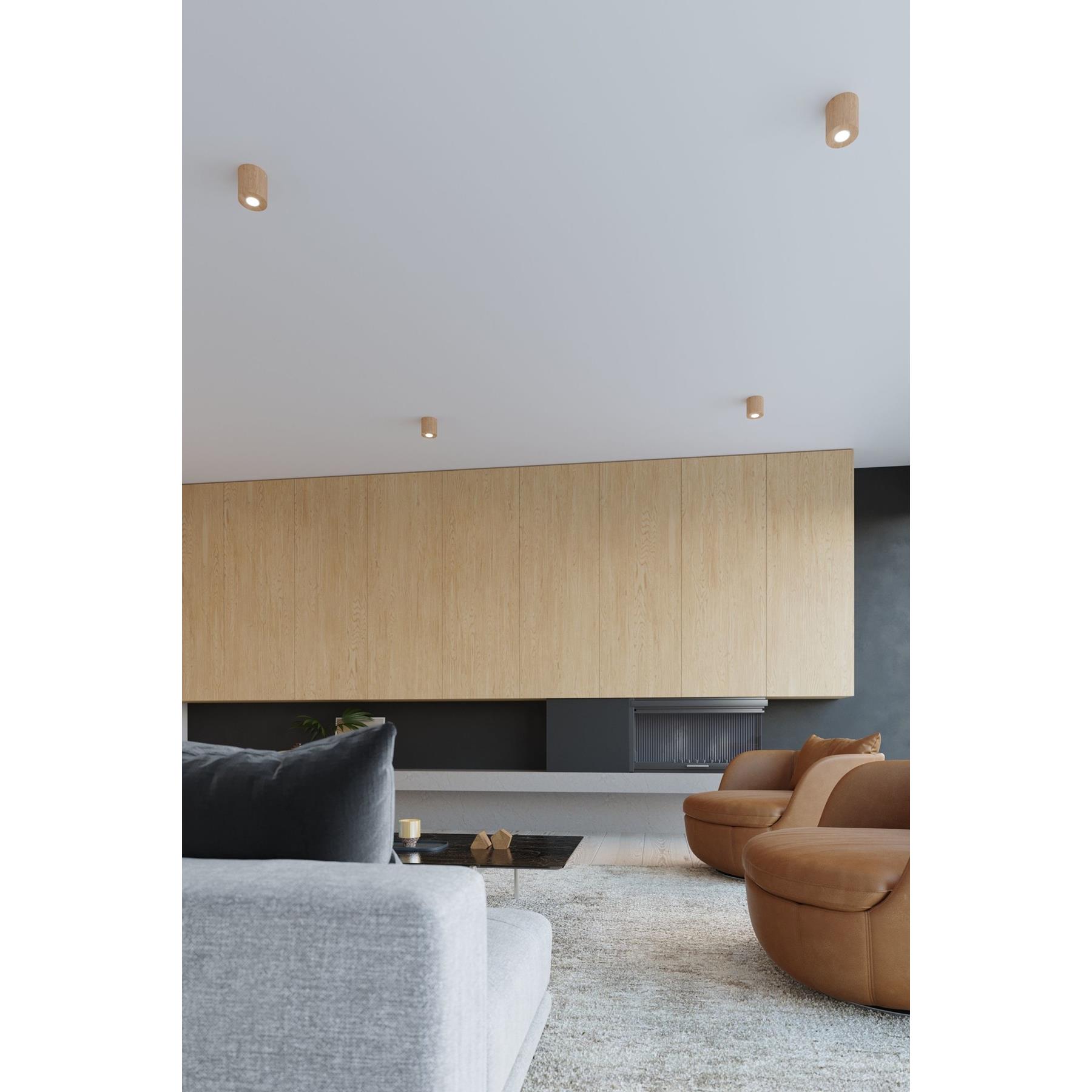 Sollux Plafondlamp Orbis hout