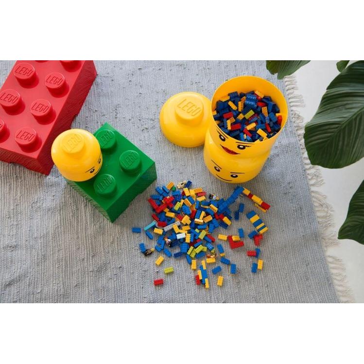 LEGO - Opbergbox Iconic Hoofd Girl 16 cm, Geel - LEGO