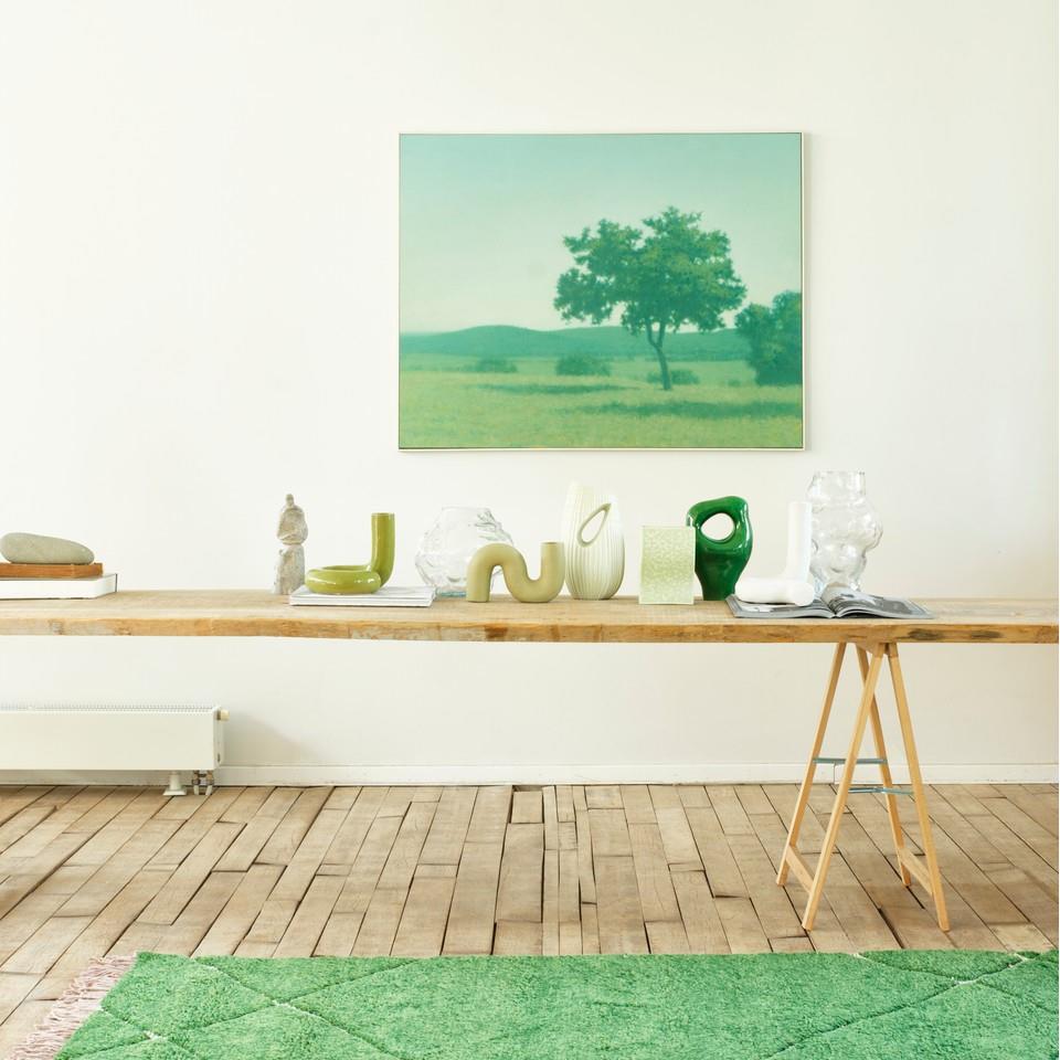 HKliving Hand Knotted Vloerkleed 180 x 280 cm - Groen
