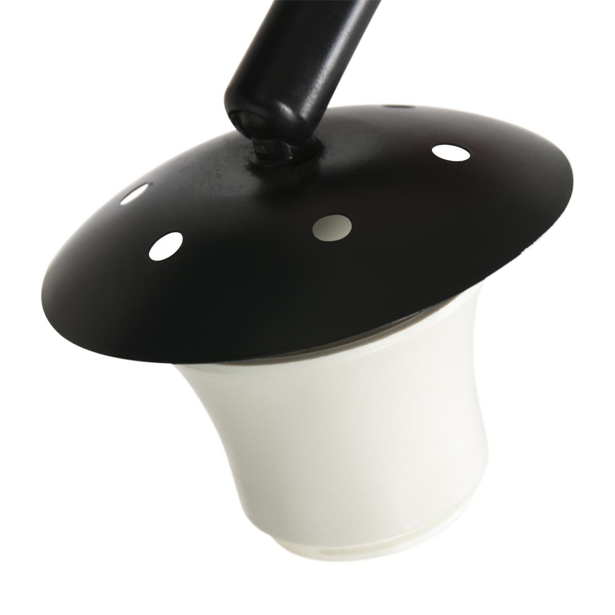 Steinhauer - vloerlamp - Sparkled Light - zwart - metaal velours stof - booglamp - E27 - 8127ZW