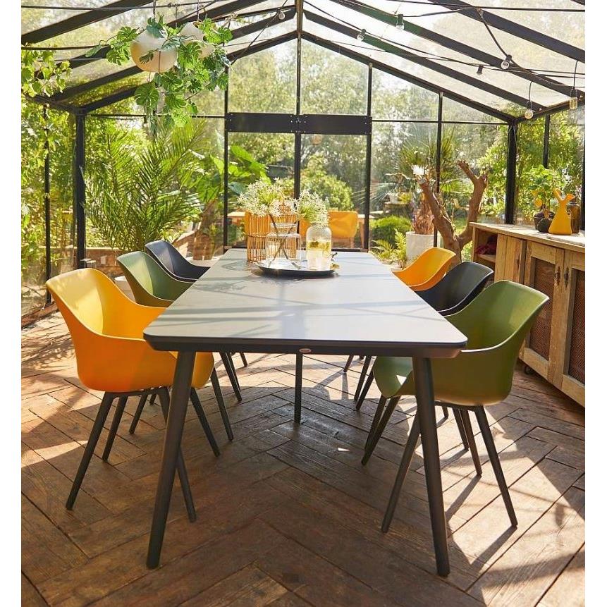 Hartman Sophie Studio HPL Tuintafel B 240 x D 100 cm - Zwart
