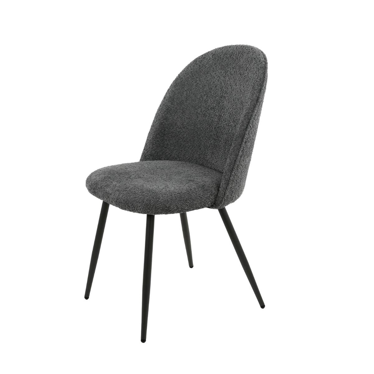 Fraaai Hills eetkamerstoel - boucle - grijs