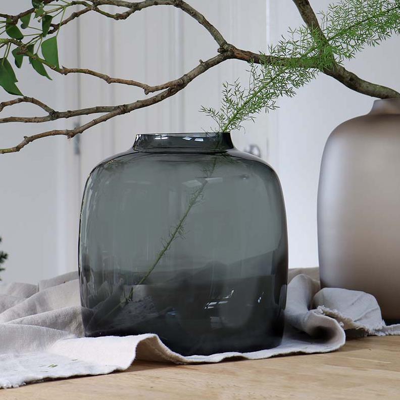 Vase The World - Bartica L grey Ø32,5 x H30 cm