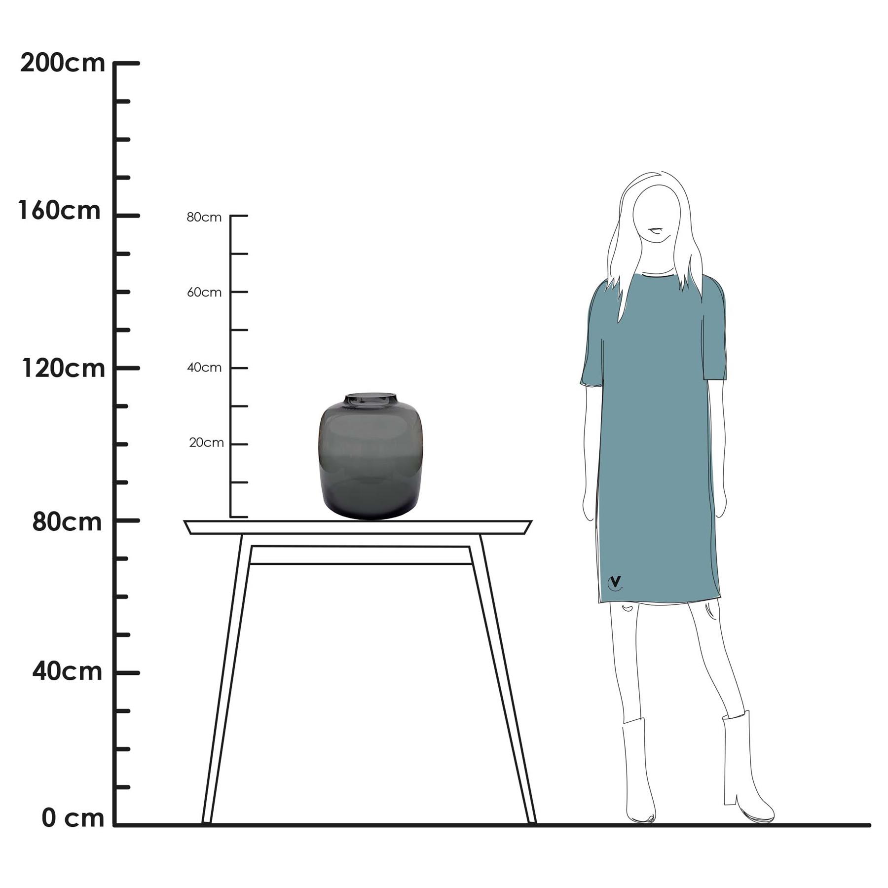 Vase The World - Bartica L grey Ø32,5 x H30 cm