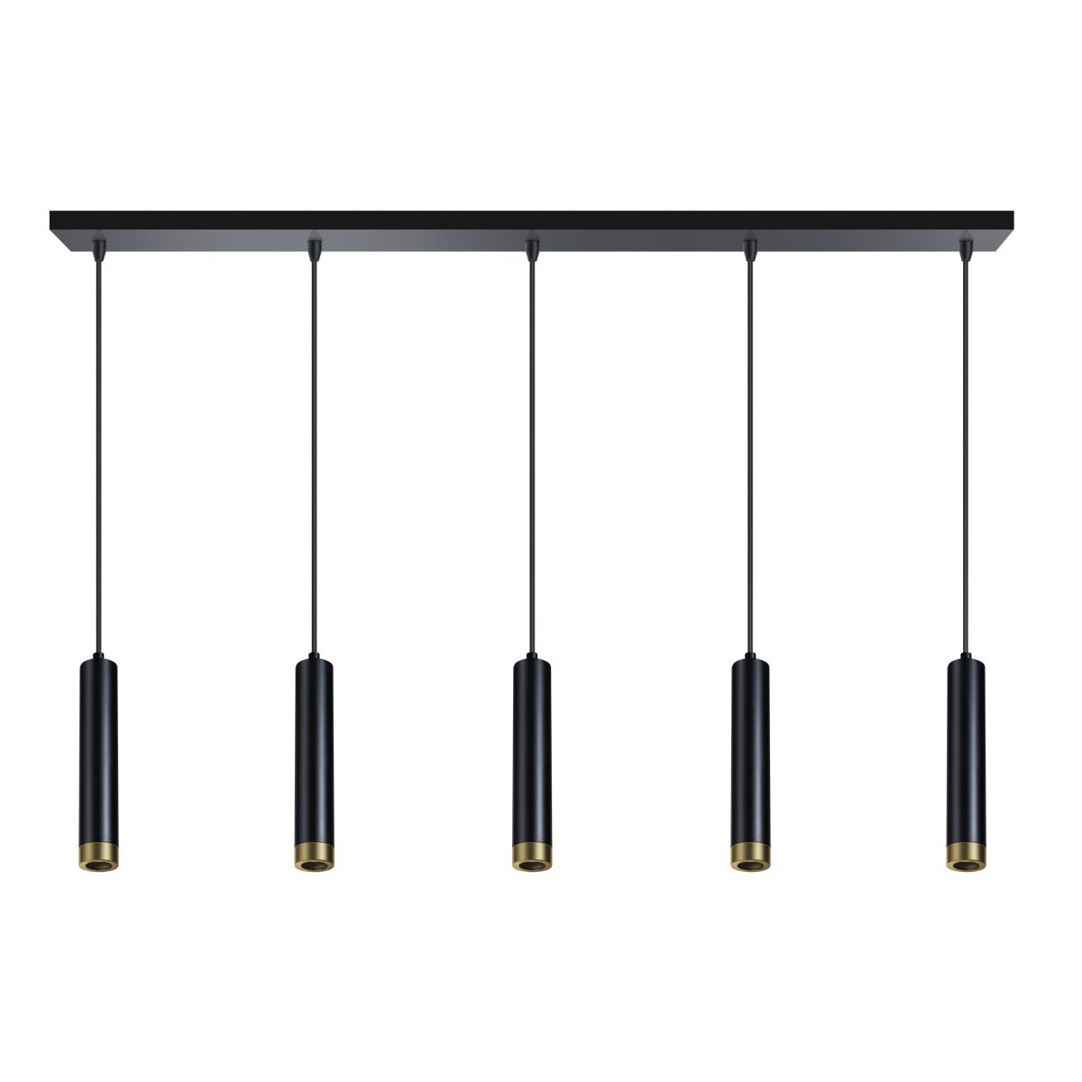 ETH Miller Hanglamp 5x E27 Zwart