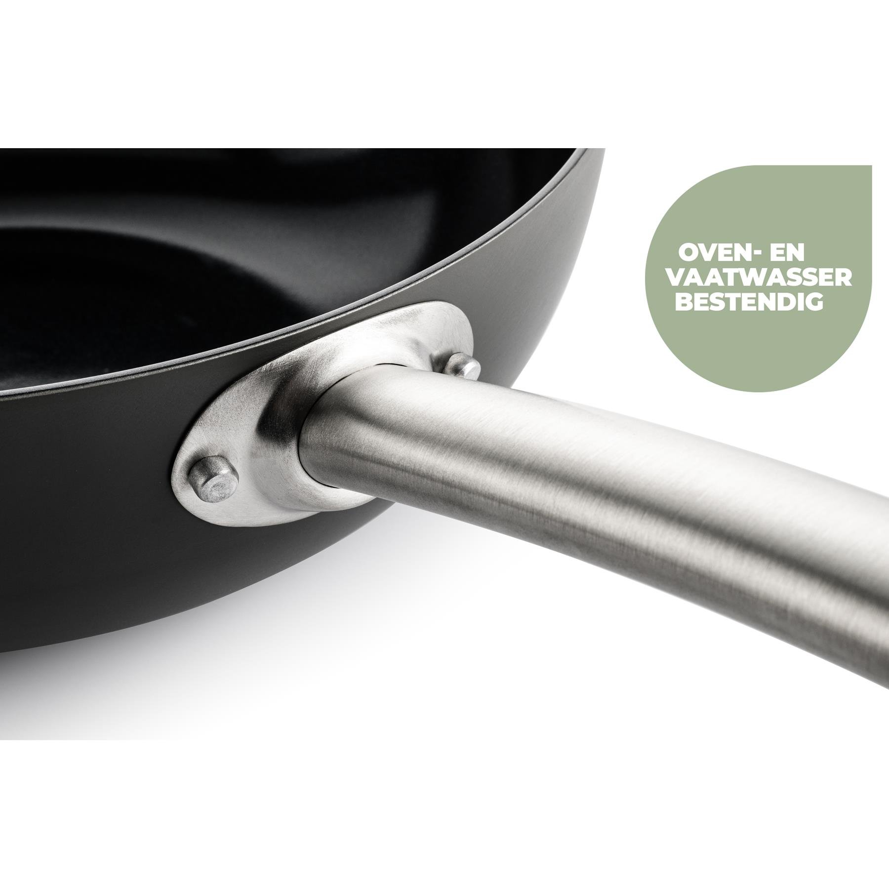 ISENVI Murray keramische wokpan 28 CM - RVS greep