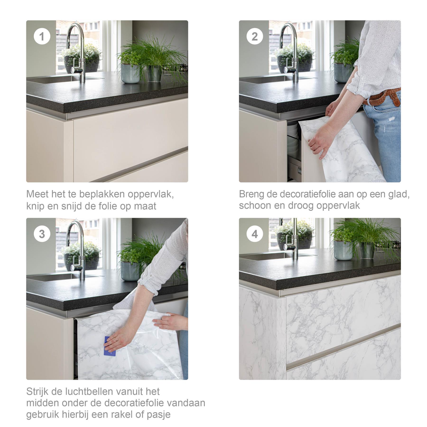 d-c-fix Plakfolie - 67,5x200cm - Zwart - Mat - Zelfklevend