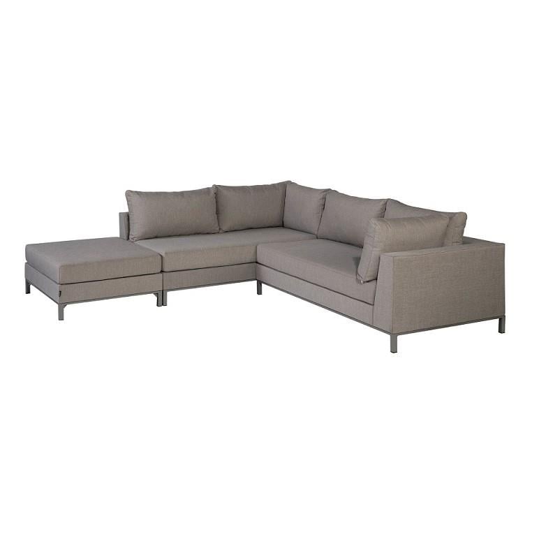 Woood Sicilië Loungeset All Weather - Taupe - Links