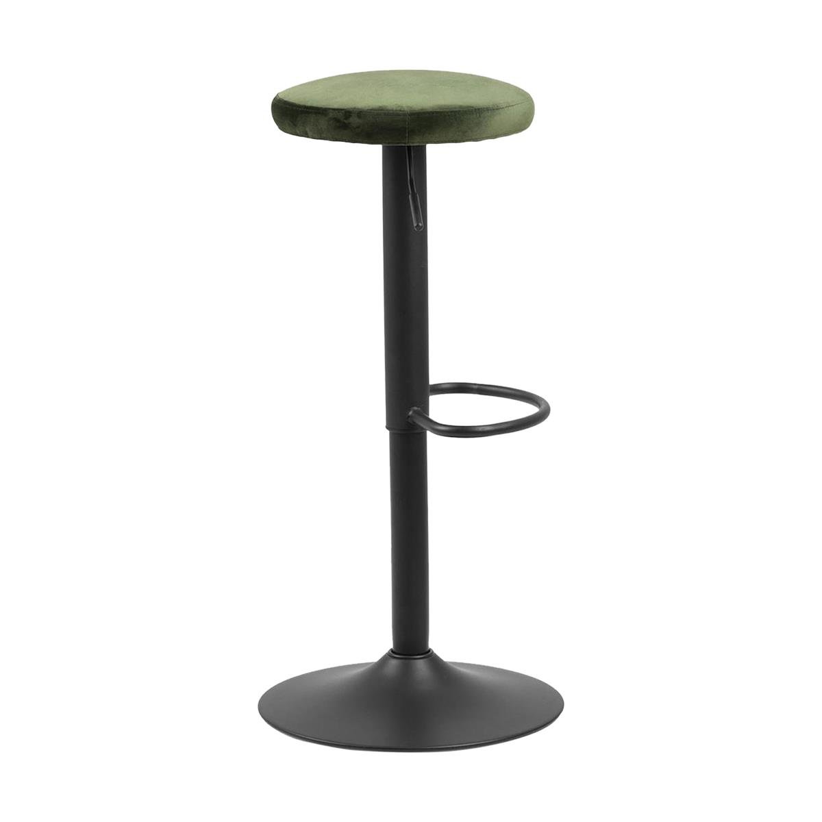 Lisomme Emma velvet barkruk donkergroen - 80 cm