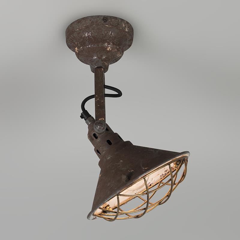 QAZQA Vintage wand- en plafondlamp bruin kantelbaar - Barrack