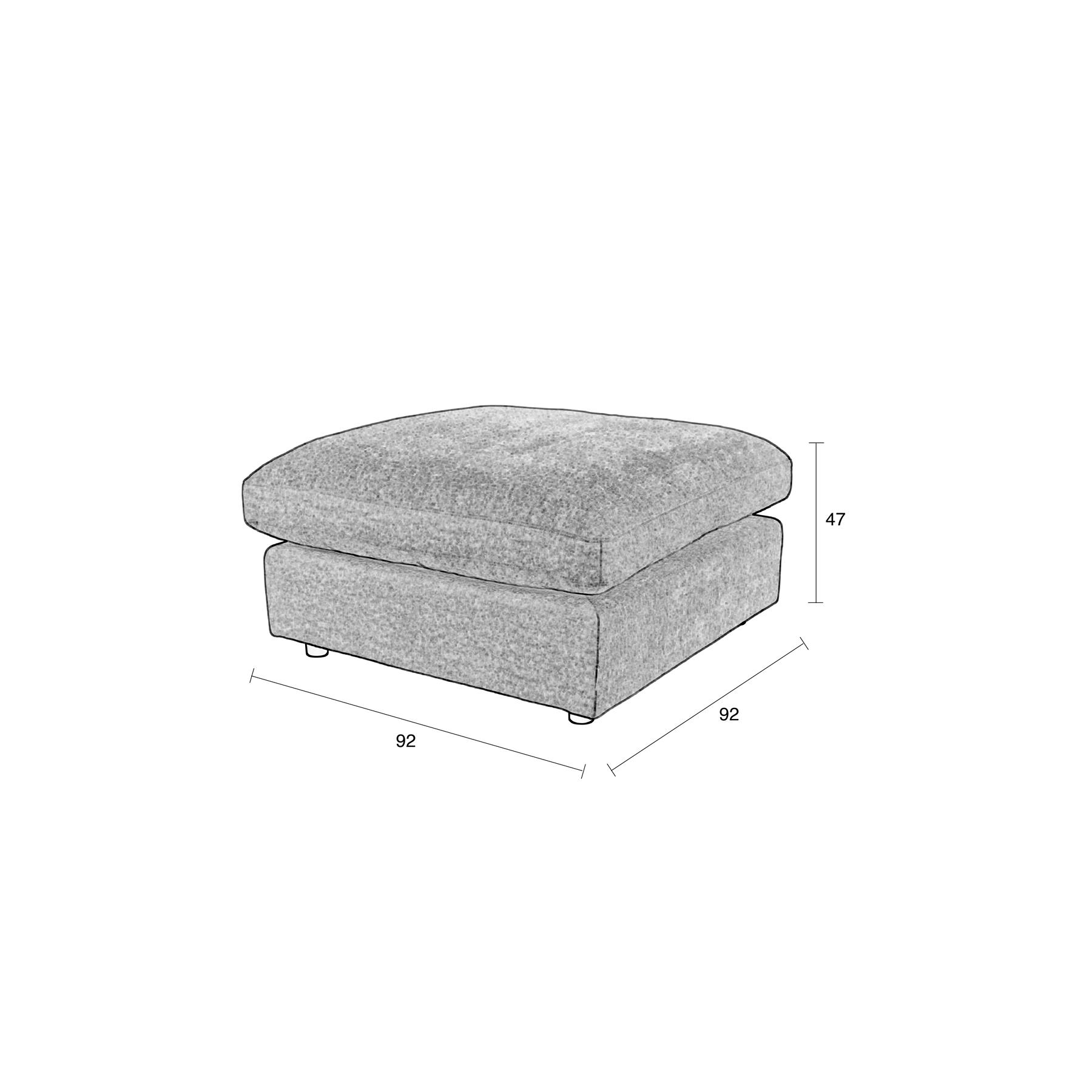 Zuiver Sense Hocker - Crème