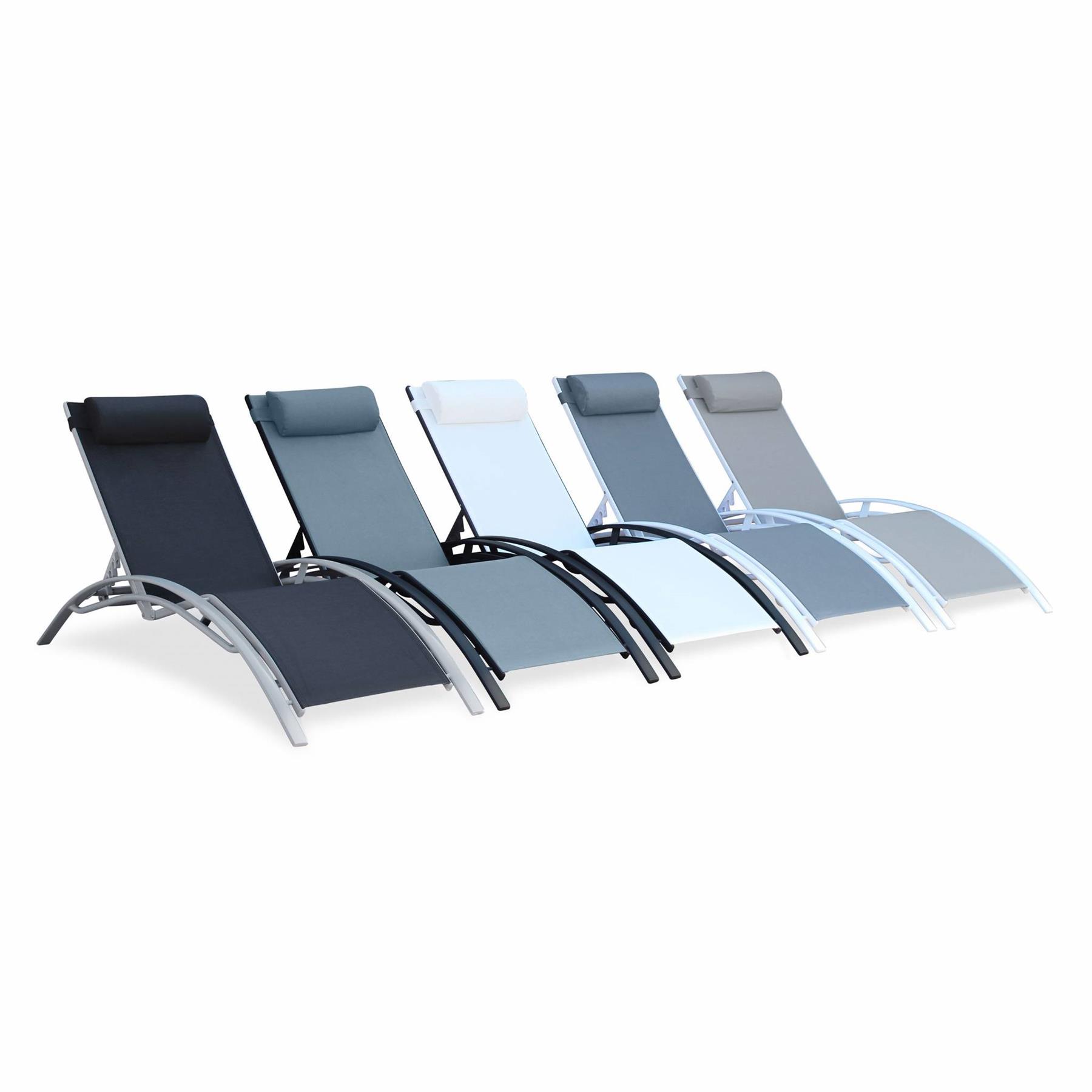 sweeek - Set van 2 aluminium ligbedden