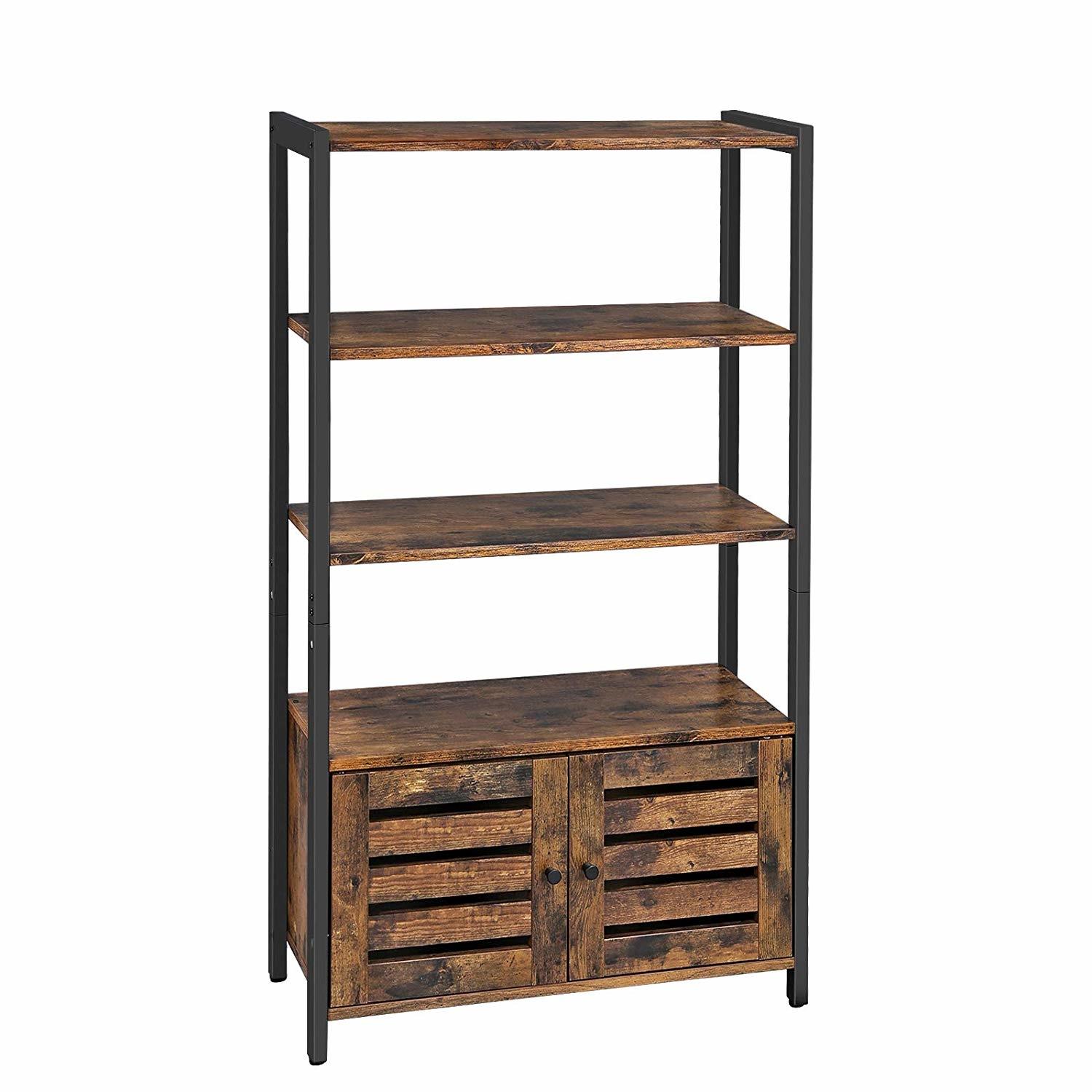 O'DADDY® Opbergkast met deur - Boekenkast - 70x30x121,5 - bruin