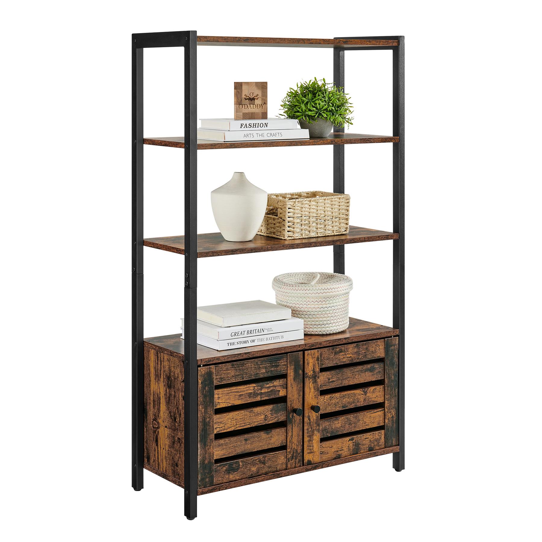 O'DADDY® Opbergkast met deur - Boekenkast - 70x30x121,5 - bruin