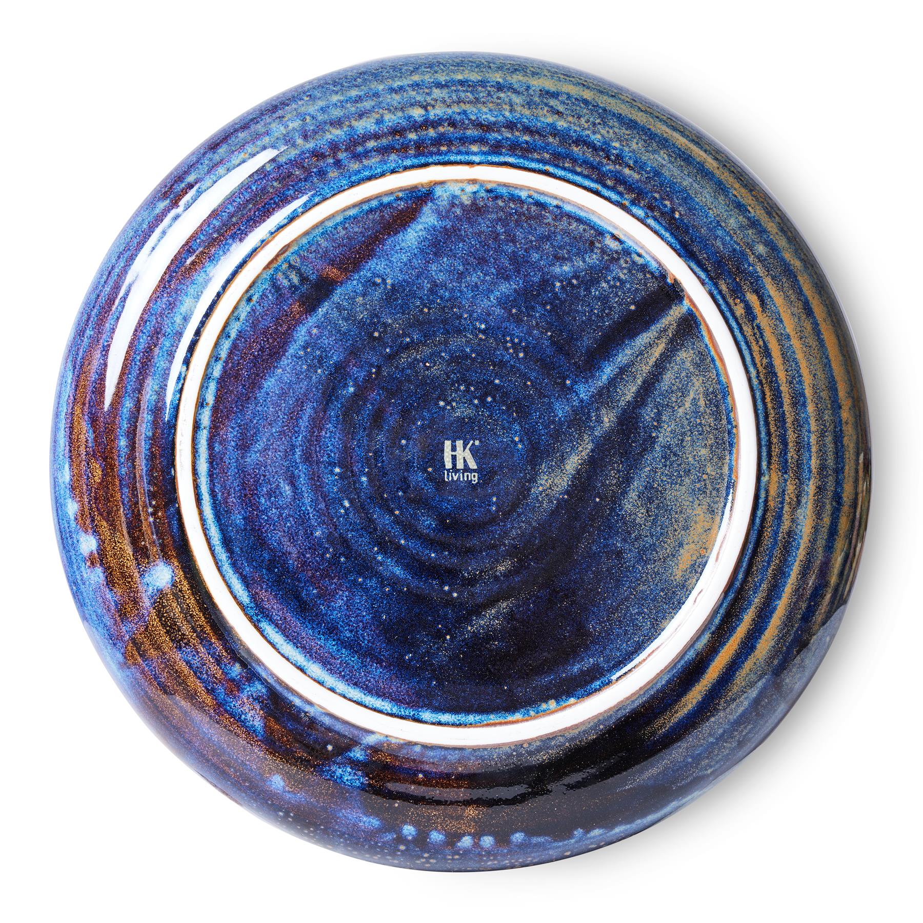 HKliving Chef Ceramics Dinerbord  Ø 26 cm - Rustic Blue