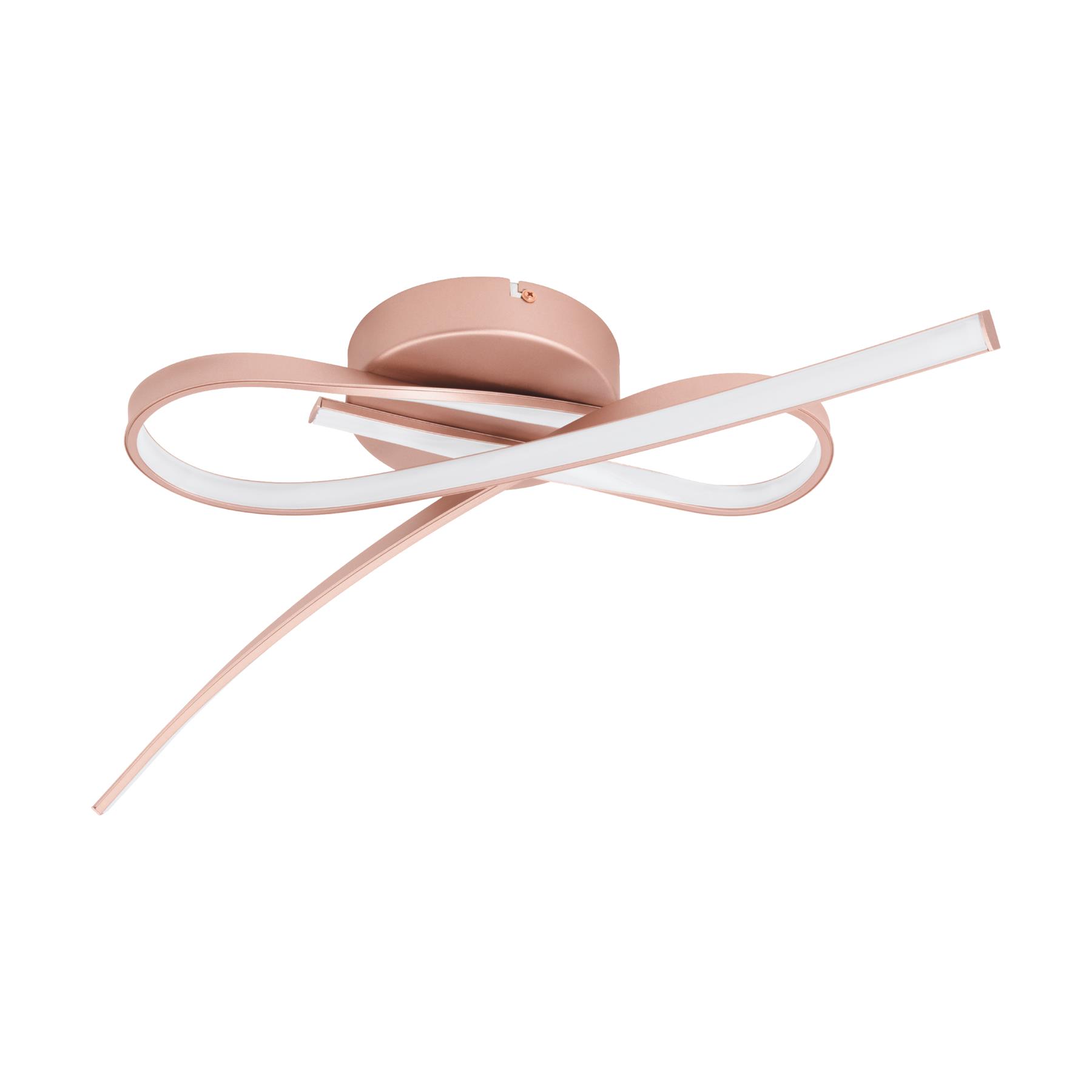 EGLO Palozza Plafondlamp - LED - 70,5 cm - Rozegoud|Wit