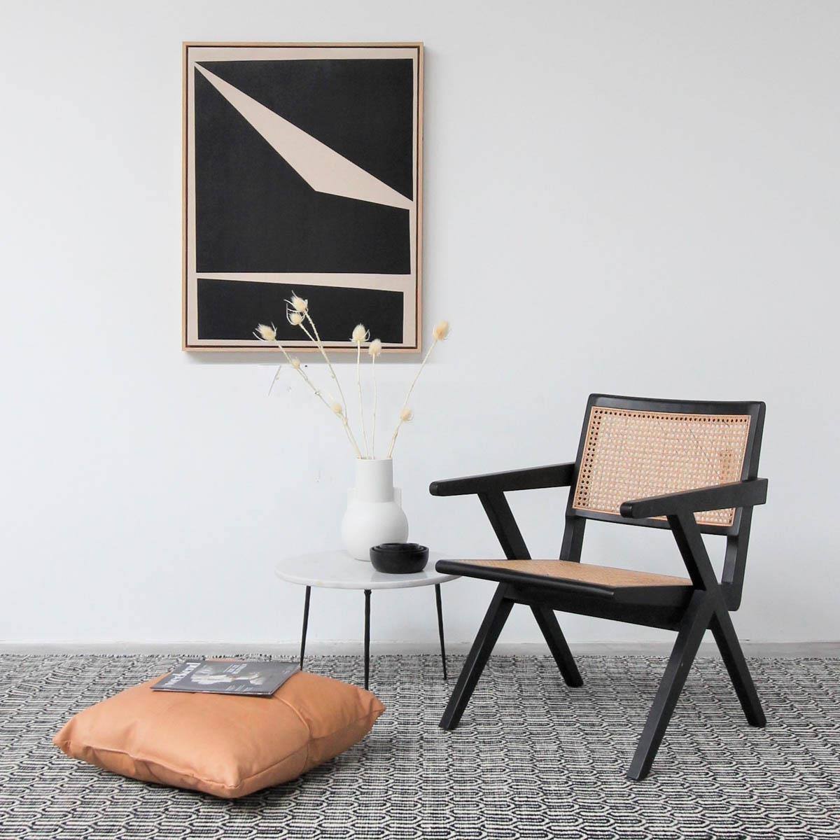 Furnified - Zwart-Wit Tapijt - Helder