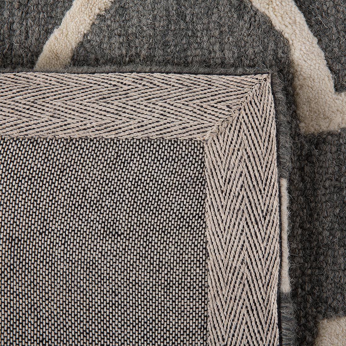Beliani - YALOVA - Laagpolig vloerkleed - Grijs - 160 x 230 cm - Wol