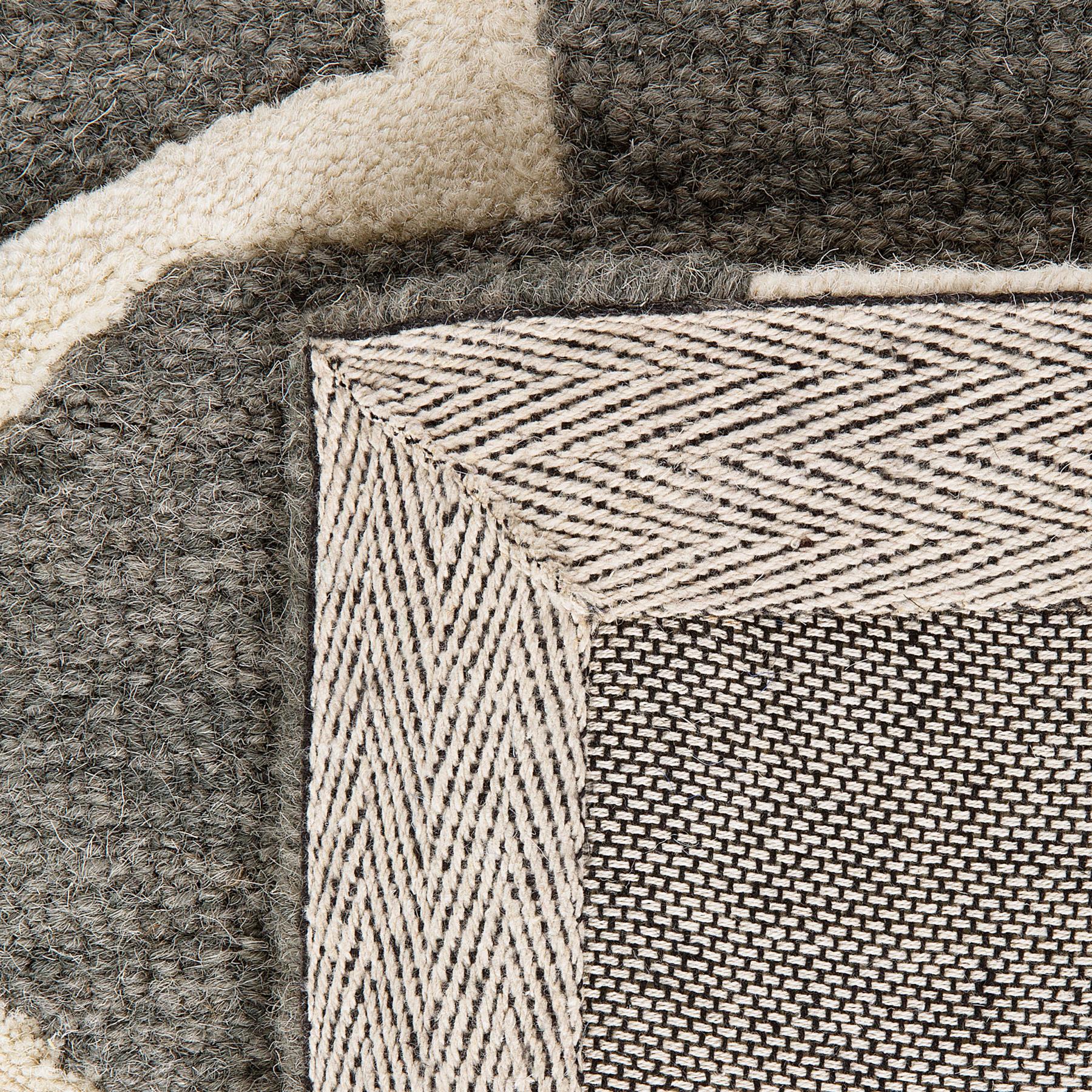 Beliani - YALOVA - Laagpolig vloerkleed - Grijs - 160 x 230 cm - Wol