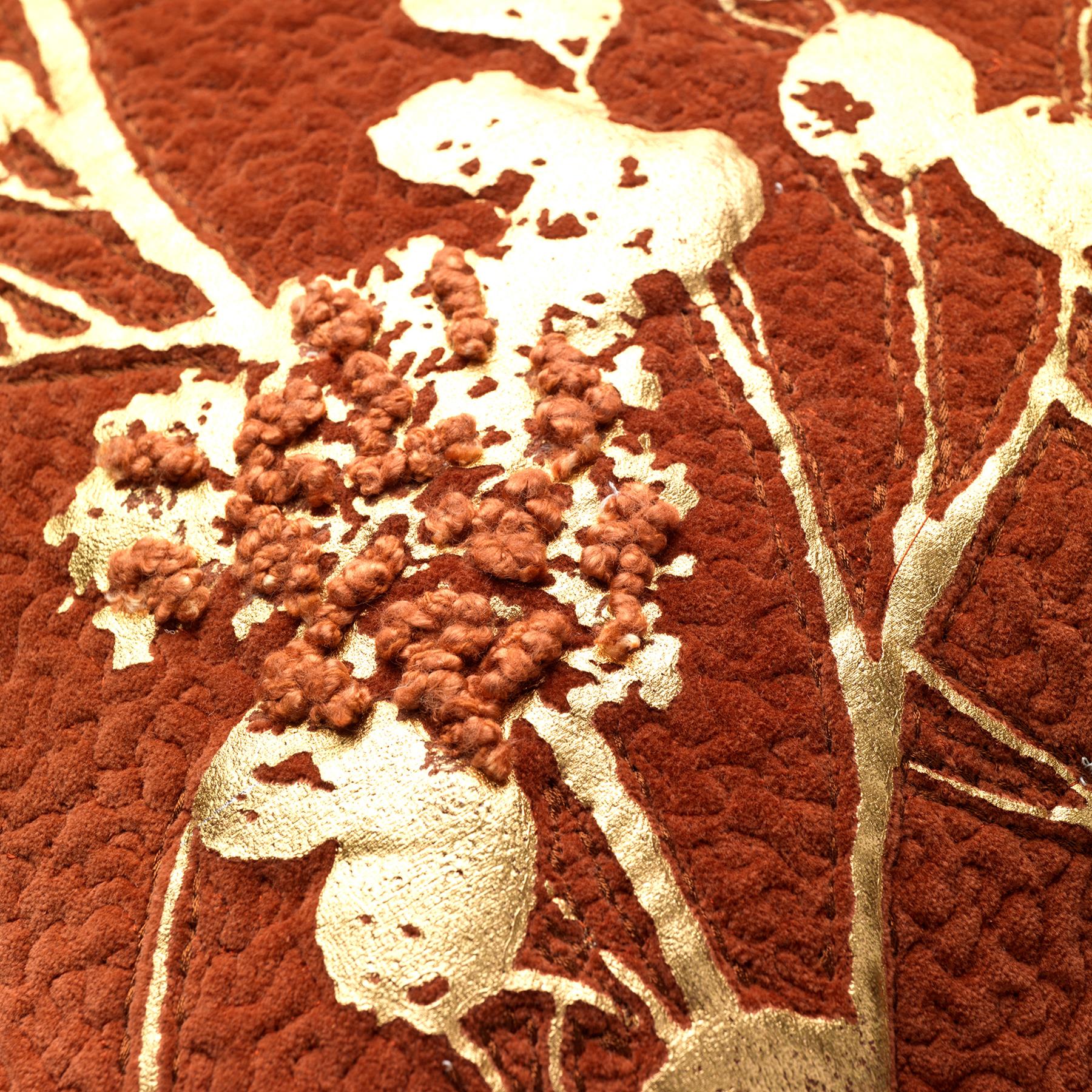 MABELLE | Sierkussen | 45x45 cm Potters Clay | Oranje | Hoii | met G