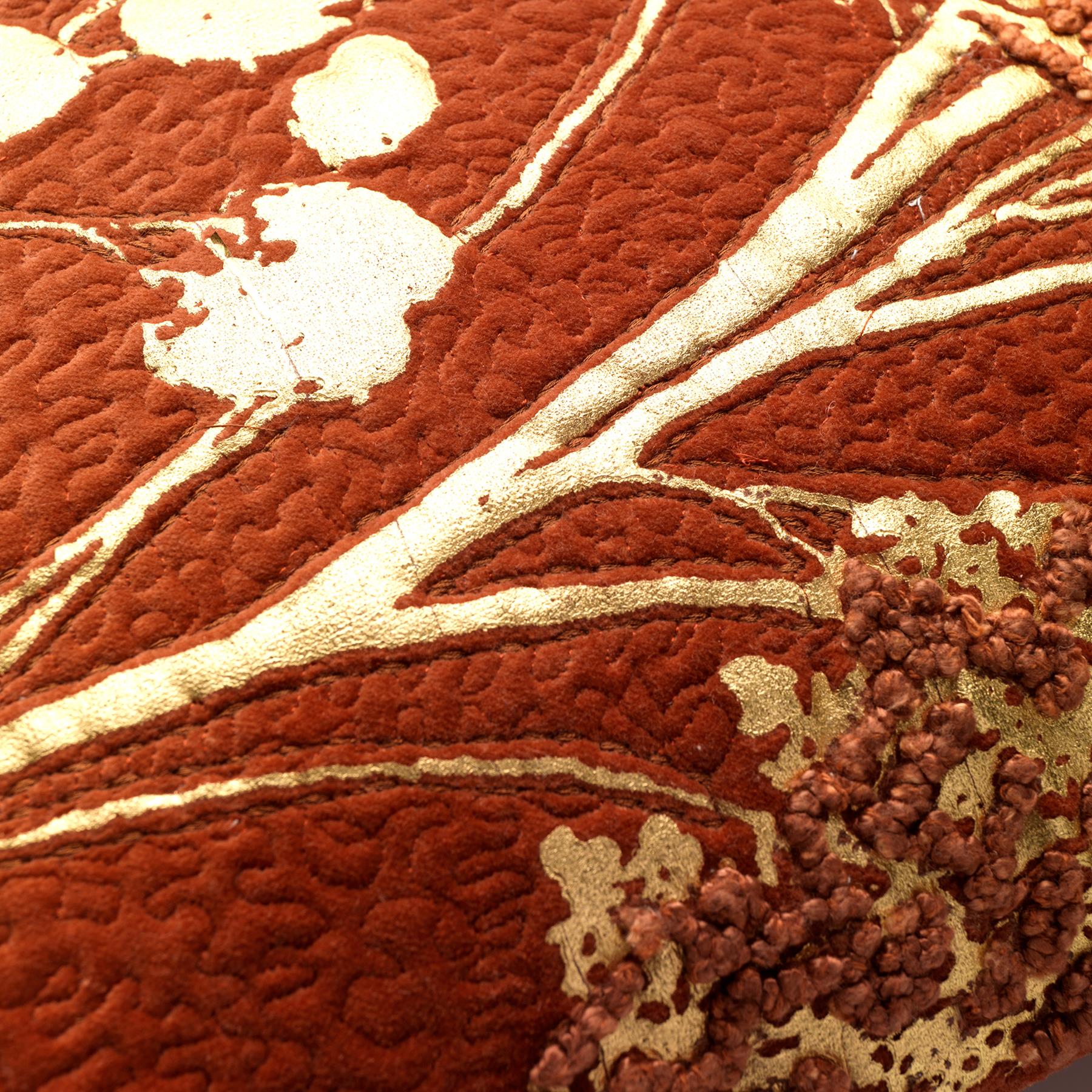 MABELLE | Sierkussen | 45x45 cm Potters Clay | Oranje | Hoii | met G